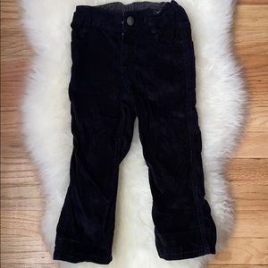 Toddler boys black corduroy pants